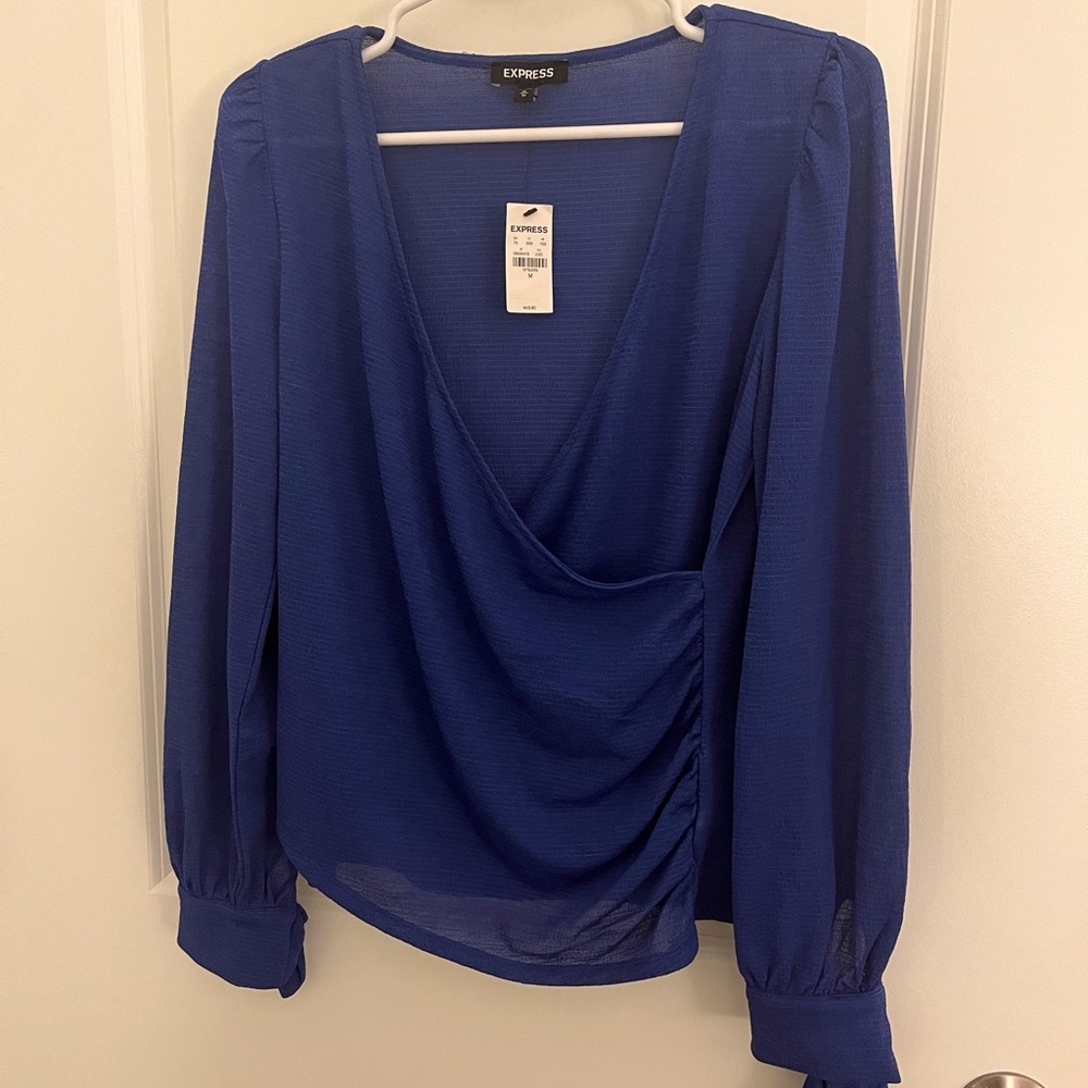 Royal Blue Express Long Sleeve Top NWT